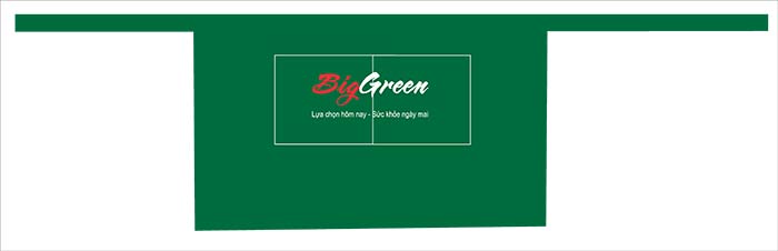 May tạp dề quán Big Green | May tap de dong phuc