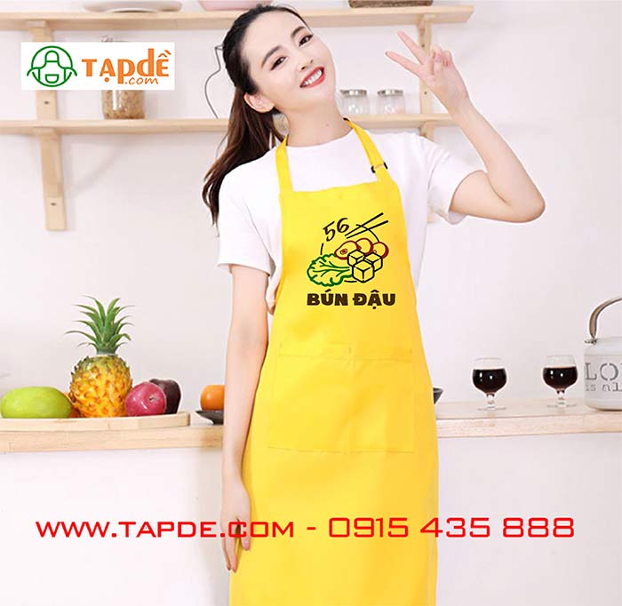 May tạp dề quán bún đậu 56 | May tap de dong phuc