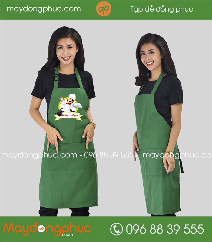 May tạp dề Quán Nướng Tê Quán | May tap de dong phuc