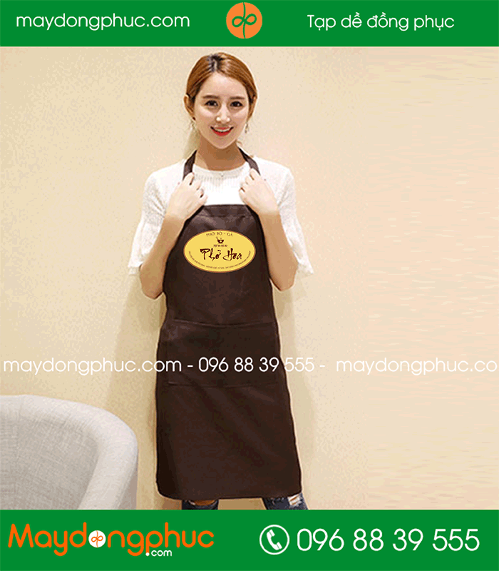May tạp dề Quán Phở Hoa | May tap de dong phuc