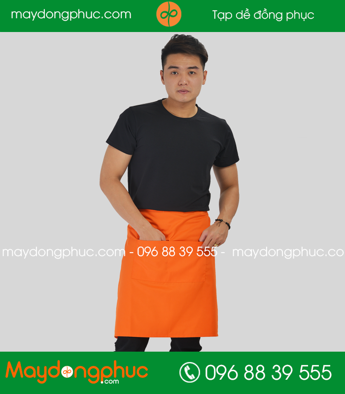 Tạp dề đồng phục màu Cam