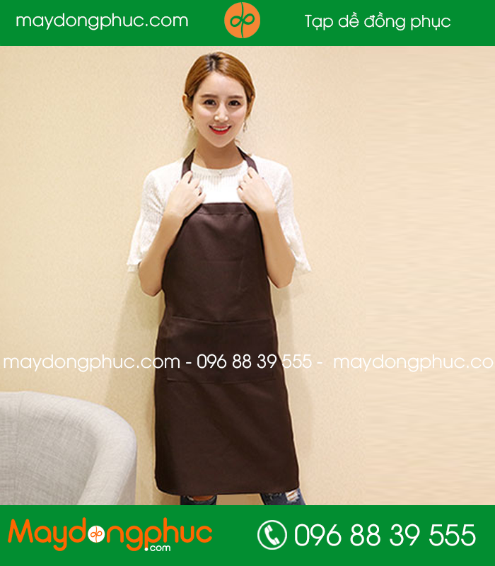 Tạp dề đồng phục màu Nâu