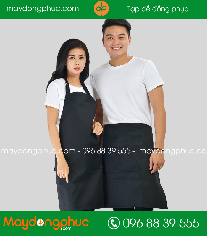 Tạp dề đồng phục màu Đen