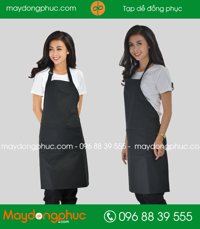 Tạp dề đồng phục màu Đen