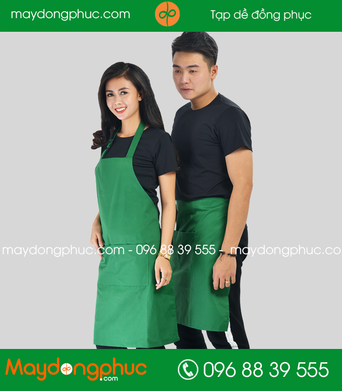 Tạp dề đồng phục màu Xanh
