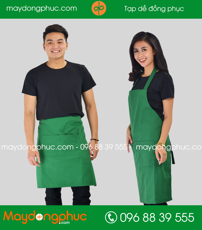 Tạp dề đồng phục màu Xanh
