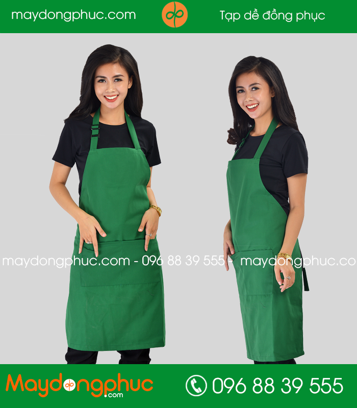 Tạp dề đồng phục màu Xanh