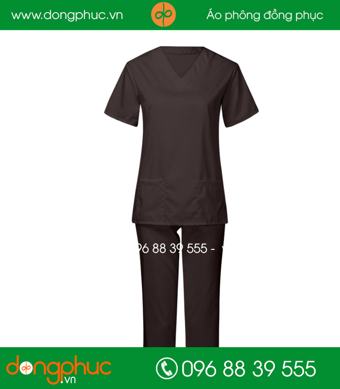 đồng phục y tá - Bác sĩ màu nâu