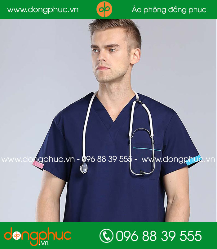 đồng phục y tá  màu tím than