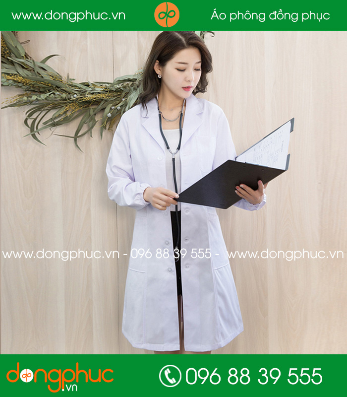 Đồng phục y tá - Bác sĩ màu trắng quần đen