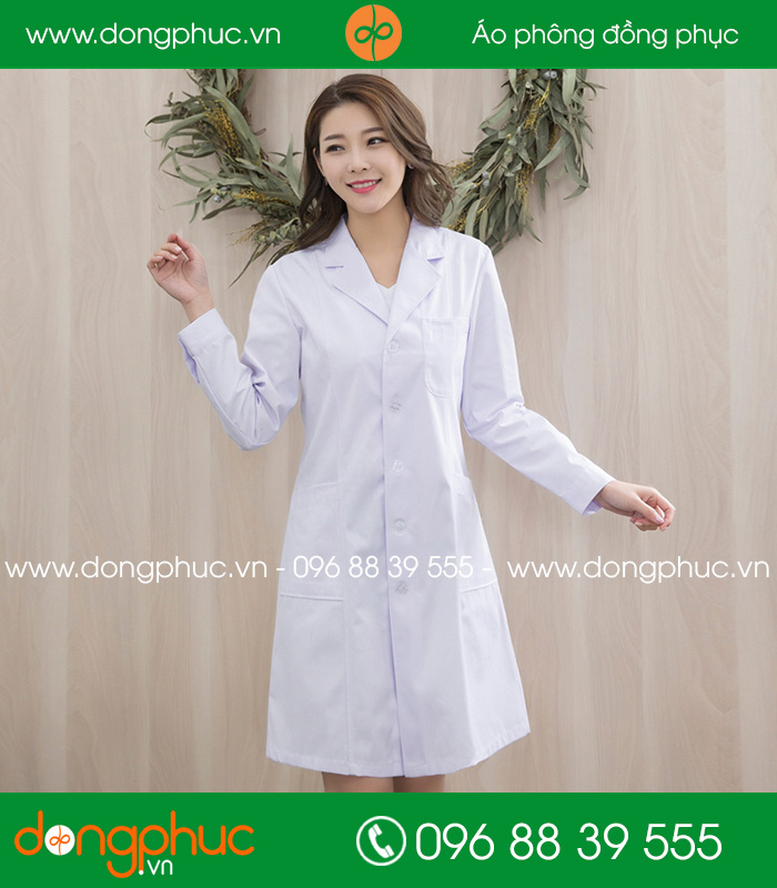 Váy đồng phục y tá - Bác sĩ màu trắng