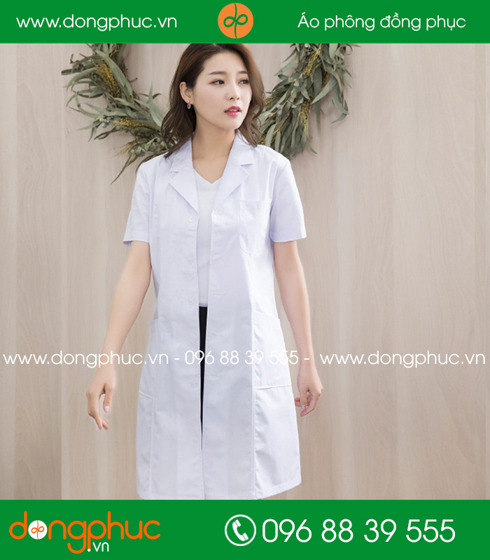 Đồng phục y tá - Bác sĩ màu trắng quần đen