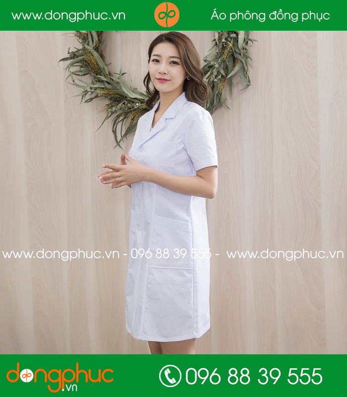 Váy đồng phục y tá - Bác sĩ màu trắng
