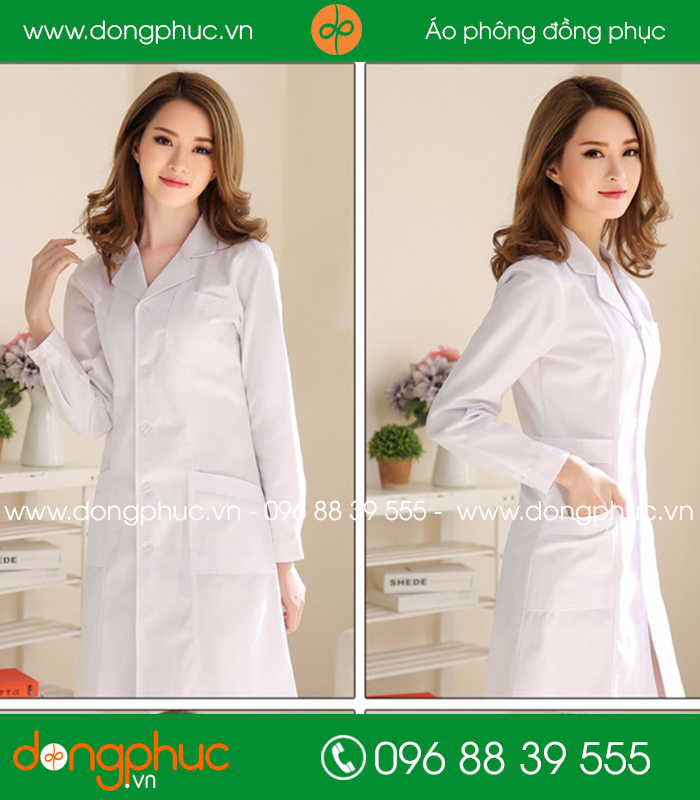 Váy đồng phục y tá - Bác sĩ màu trắng